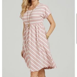 NWT Suzanne Betro Striped Dress